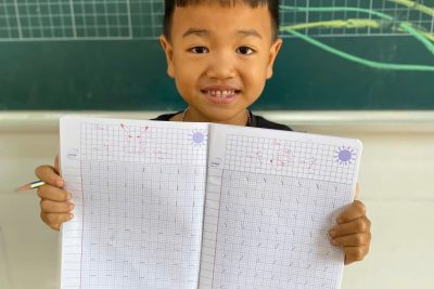 Lớp bồi dưỡng Tiếng Việt cho học sinh dân tộc thiểu số trong dịp hè tại trường TH Lê Đình Chinh, xã Nhân Cơ , tỉnh Lâm Đồng.